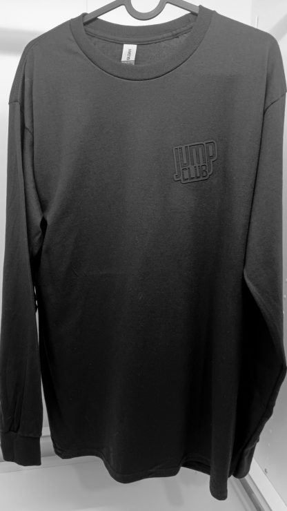 JumpClub black on black adult long sleeve (3D print)